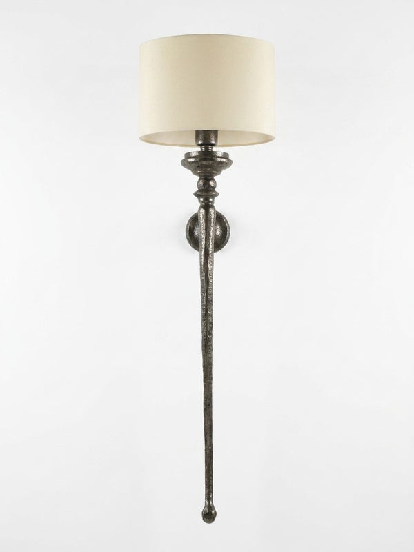 Iron Torch Drum Sconce