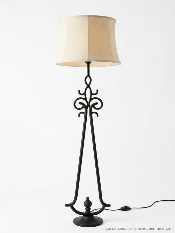 Iron Scroll Floor Lamp