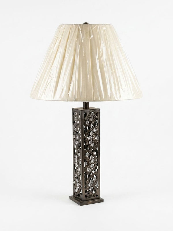 Crystal Filigree Box Table Lamp