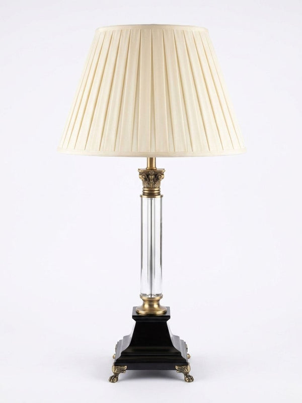 Crystal Column Corinthian Table Lamp