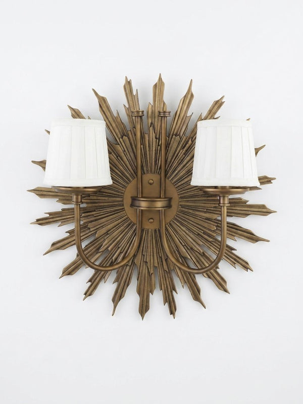 Sunburst Double Shade Sconce