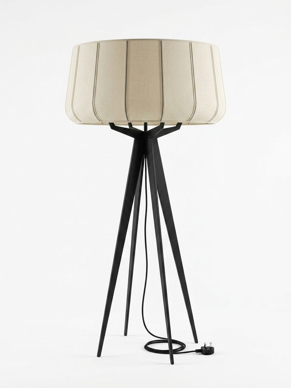 Tripod Drum Floor Lamp