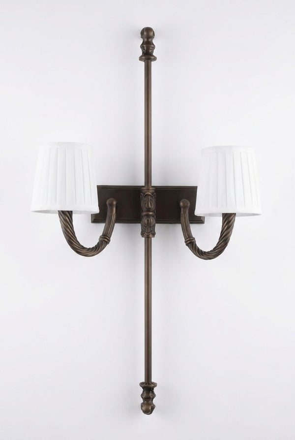 Rope Twist Double Shade Sconce