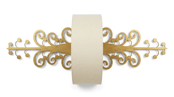 Scrollwork Drum Accent Sconce