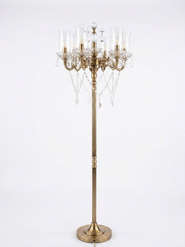 Crystal Candelabra Floor Lamp