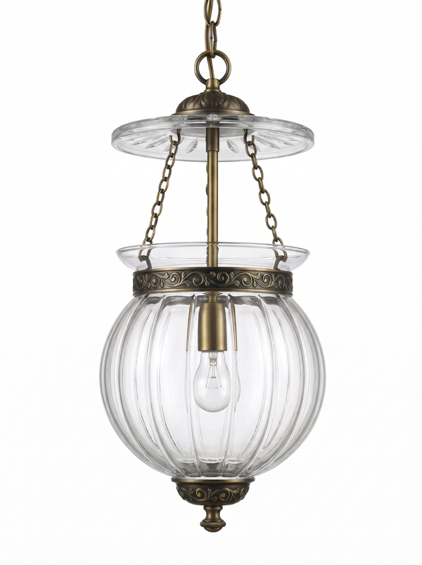 Repoussé Brass Lantern Pendant
