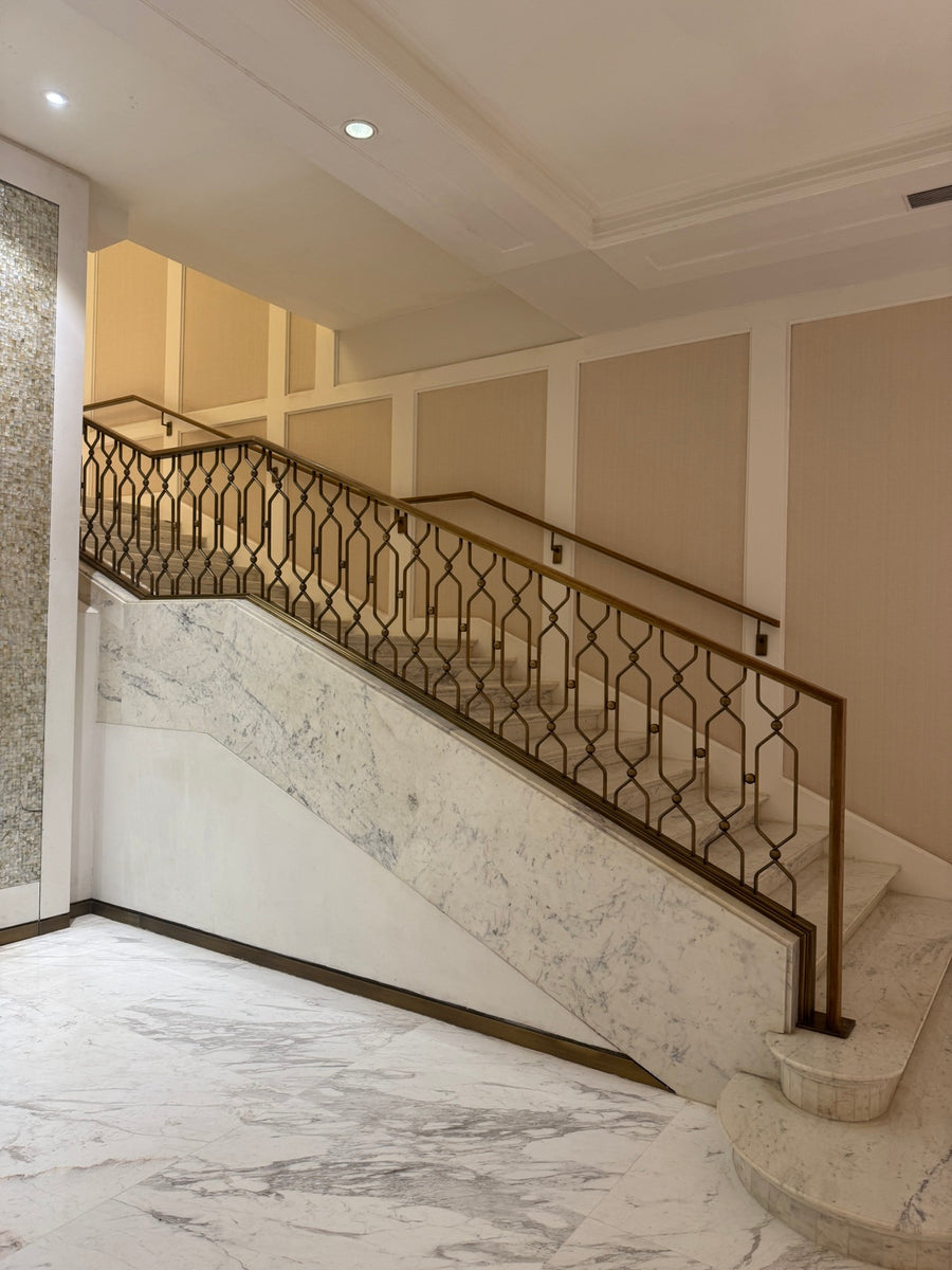 Honeycomb Brass Balustrade