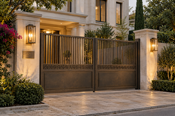 Regency Bronze Steel Main Gate