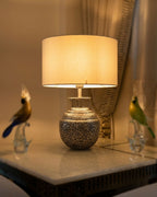 Repoussé Silver Surahi Table Lamp table lamp — feature view
