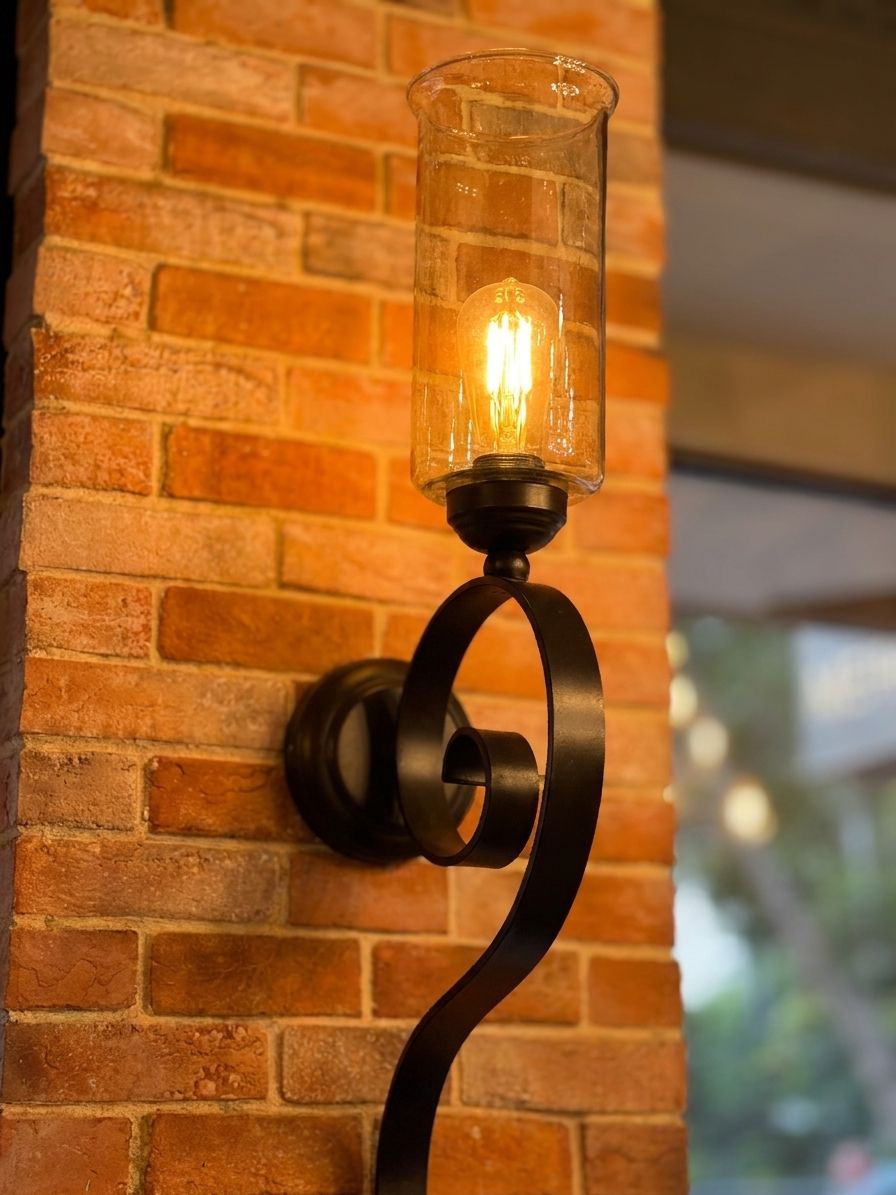 Outdoor Torch Hurricane Sconce wall light — feature view