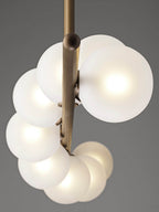 Vela Brass Globe Chandelier alternate interior view