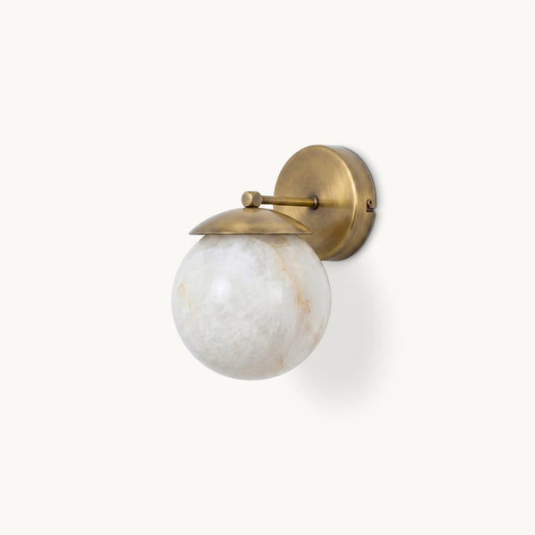 Luna Alabaster Globe Wall Light