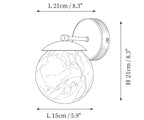 Luna Alabaster Globe Wall Light lifestyle view