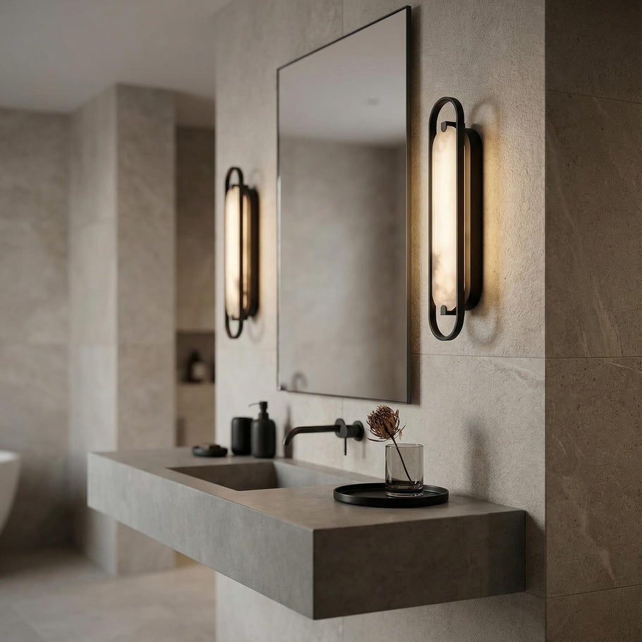 Alabaster Arch Frame Wall Light