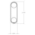 Offset Globe Brass Wall Light dimensions