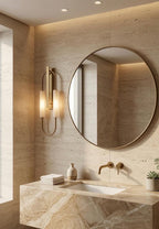 Twin Loop Frosted Glass Wall Light alternate view