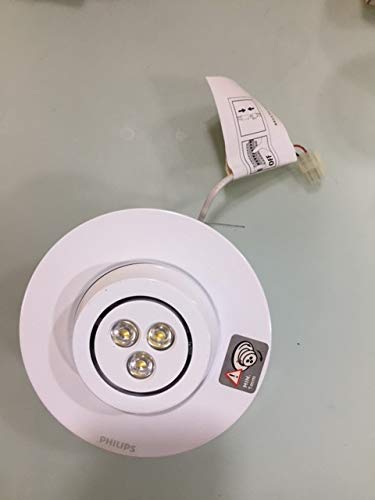 Philips 69652 white LED recessed spot light, side view