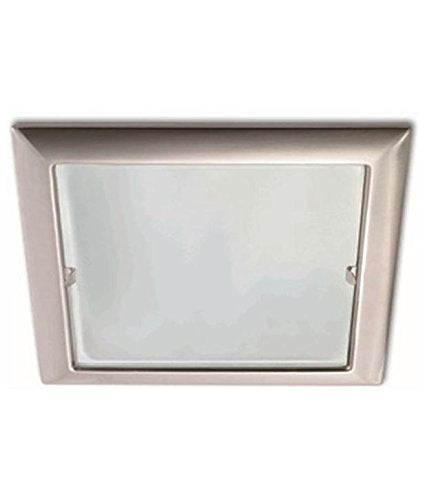 Philips nickel metal recessed spot light, 106 x 106 mm