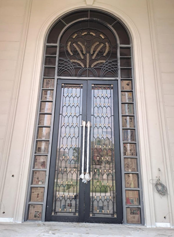 Botanical Arch Farmhouse Door