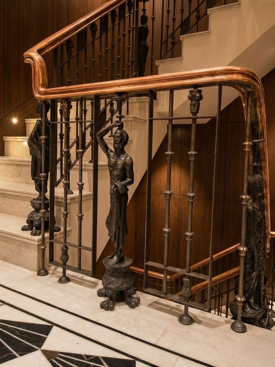 Wrought iron railing