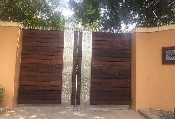 Floral Jali & Wood Gate