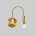 Arc Brass Wall Light in antique brass