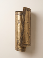 Patra Scroll Sconce right-wrap version, front view: the mirror-image half of the pair