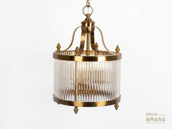 Ribbed Cylinder Pendant