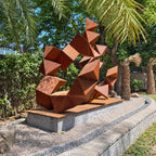 Open branching metal sculpture in the Westend Greens landscape