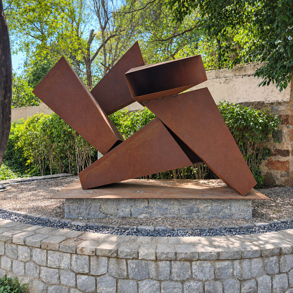 Intersecting Planes Outdoor Metal Sculpture