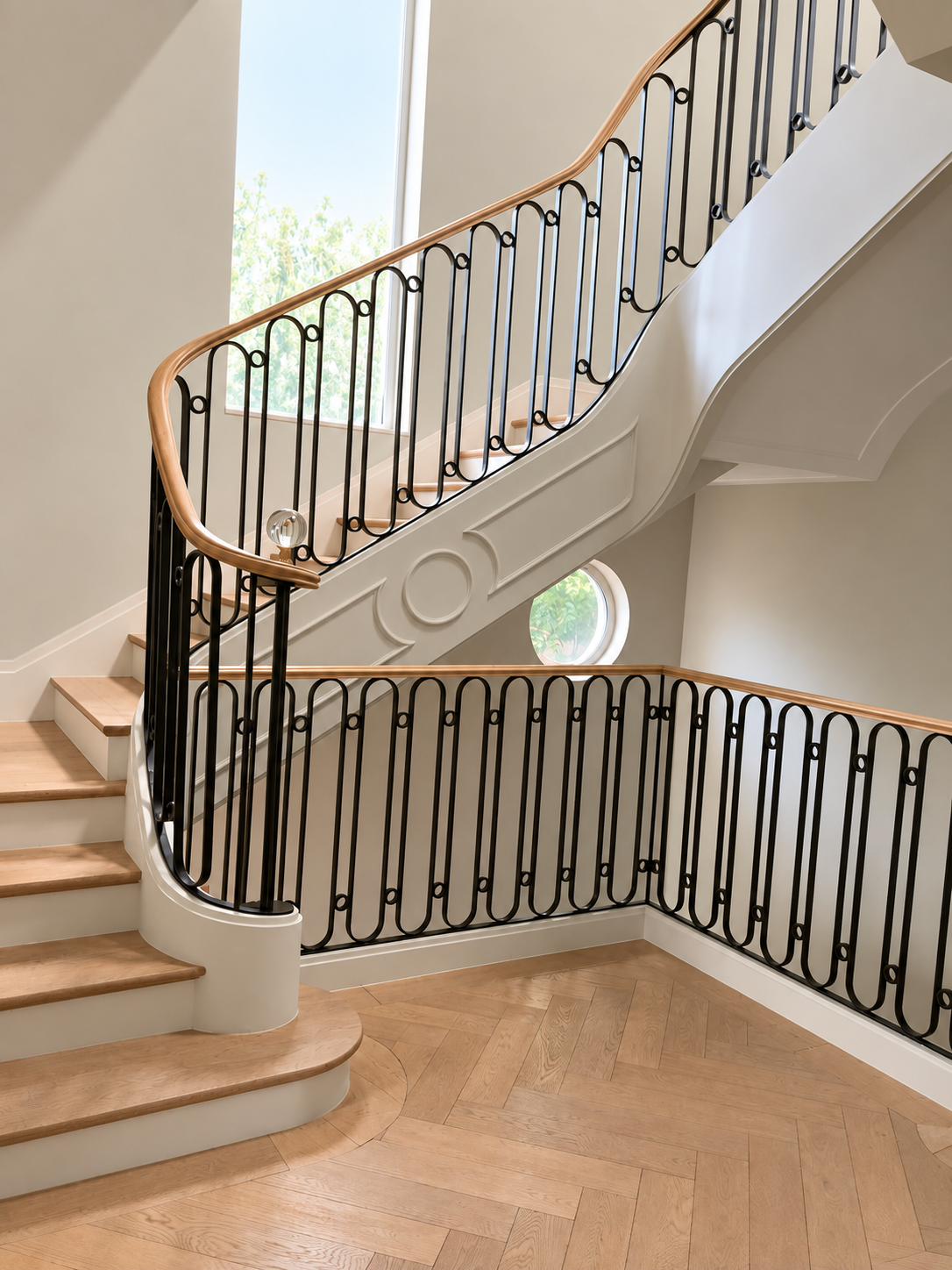 Loop & Wood Staircase Rail