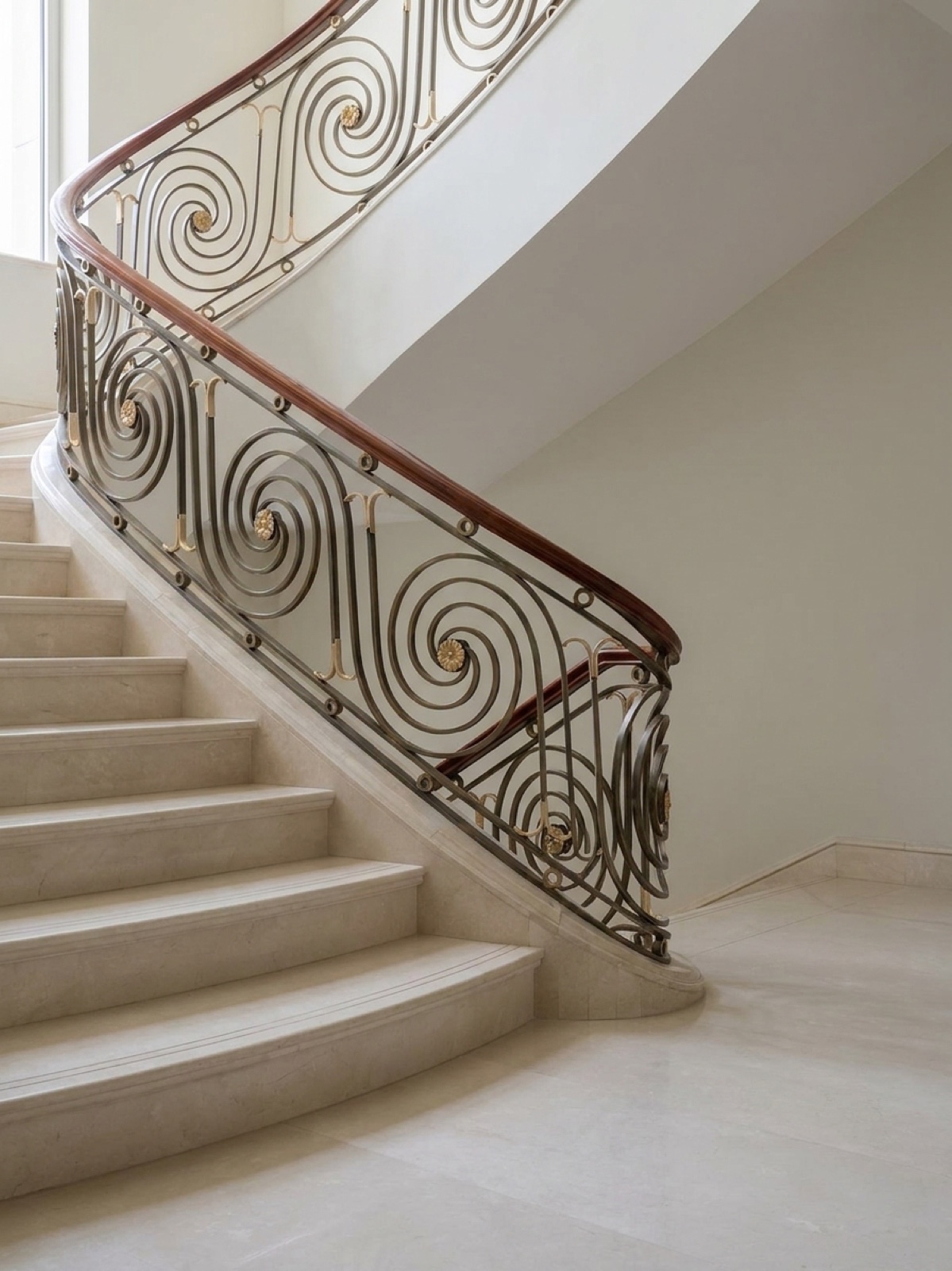 Nautilus Rosette Staircase