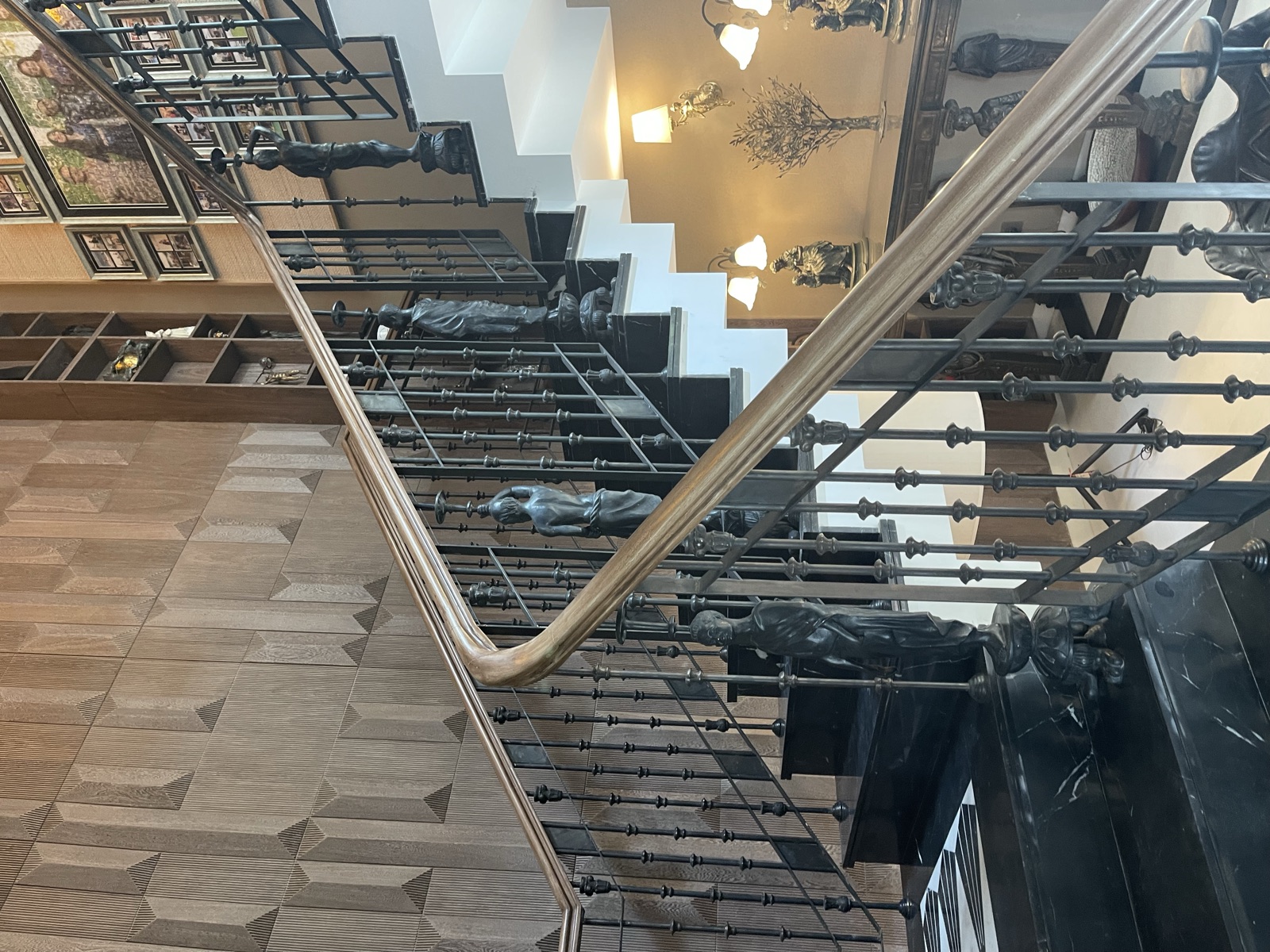 Statuary Bronze Staircase